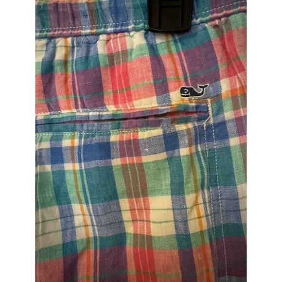 Vineyard Vines Madras Linen Plaid Shorts M NWOT - Picture 8 of 9